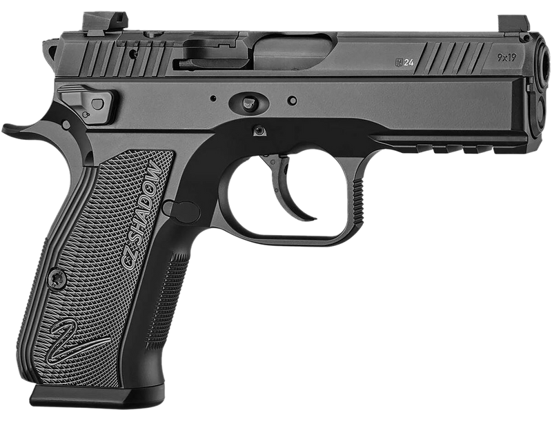 CZ Shadow 2 Carry 9mm 4" 15+1 Semi-Auto Pistol, Black Nitride - 91244