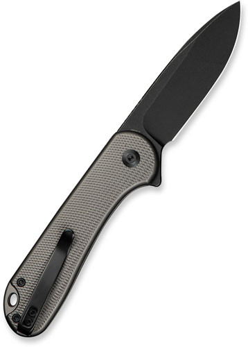 CIVIVI Elementum II Folding Knife, Gray/Black Diamond Pattern - C18062PD1