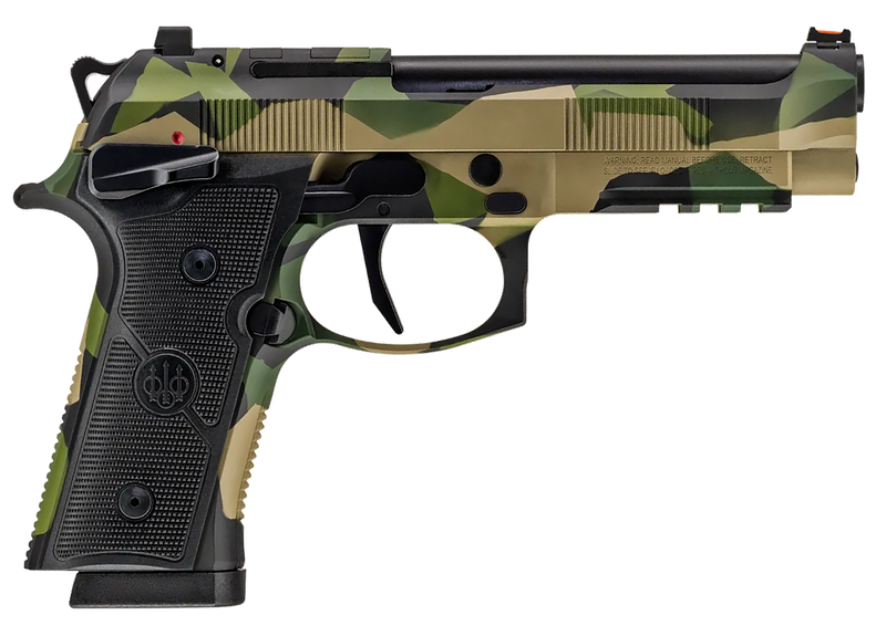 Beretta 92XI SAO 9mm 4.7" 10rd Pistol, Splinter Camo - SPEC0741A10