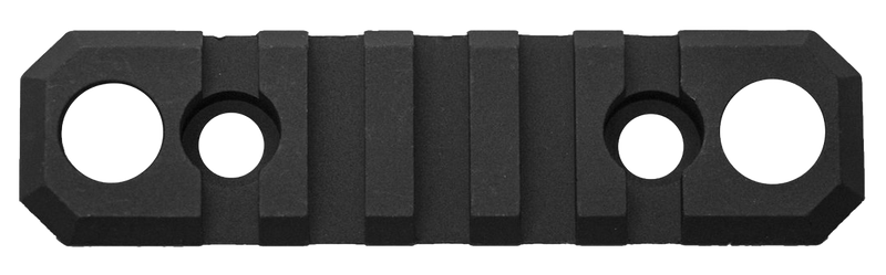 GrovTec 3.1" 5-Slot M-LOK Picatinny Rail with Push Button Bases, Black Anodized - GTSW241