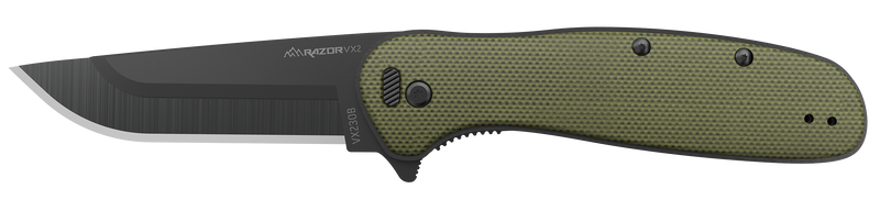 Outdoor Edge Razor VX2 3" Folding Knife, Green - VX230CC