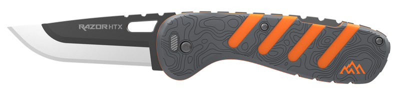 Outdoor Edge Razor HTX 3" Folding Knife Gray/Orange - HTX30Y6C
