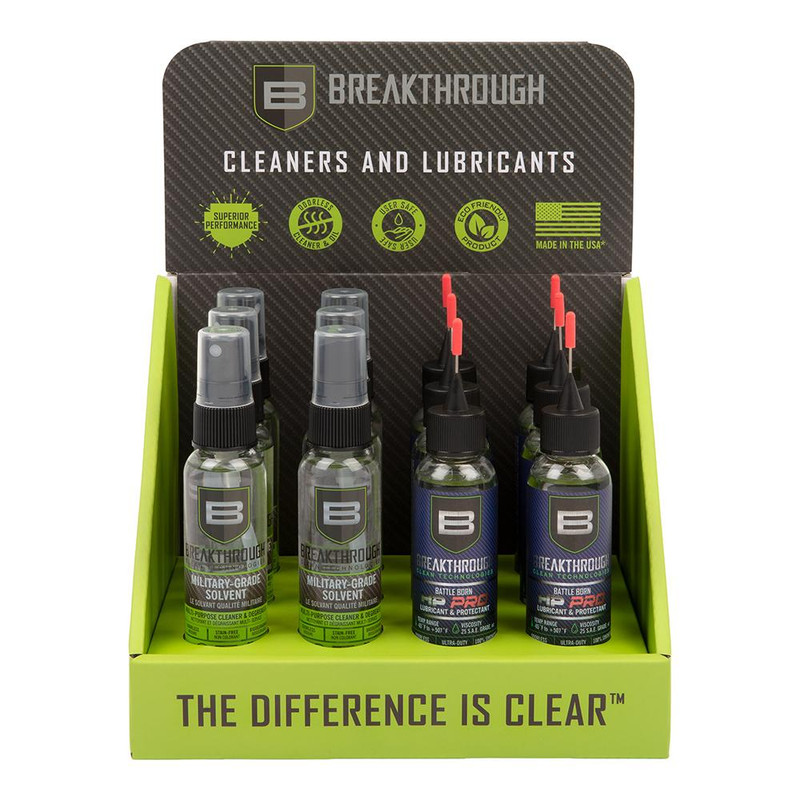Allen Breakthrough Clean Technologies Cleaner and Lubricant Mini 12 Pack Display - BT-DSPL-12