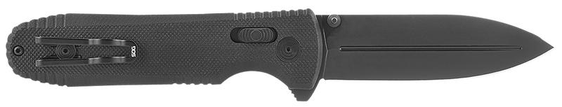 SOG Pentagon XR LTE 3.60" Folding Spear Point Graphite Black - SOG12610557