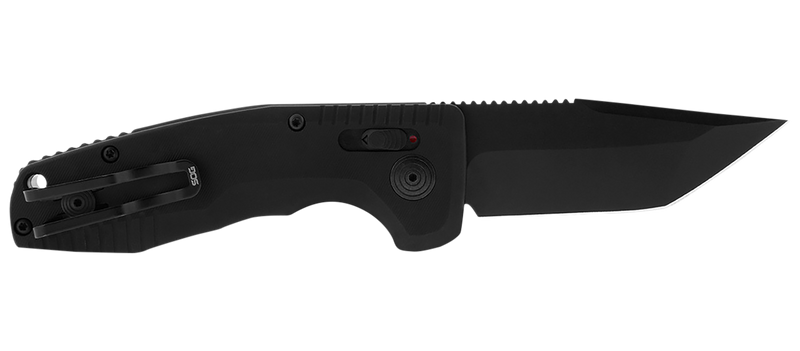 SOG SOG-TAC Auto Compact Folding Knife, Black - SOG-15-38-10