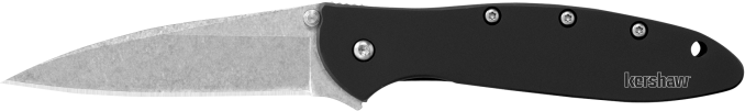 Kershaw Leek Folding Knife, Black Stonewashed - 1660SWBLK