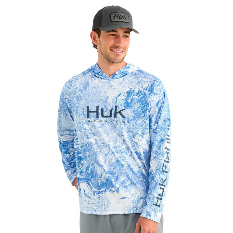 HUK Mossy Oak Pursuit Performance Hoodie, Mossy Oak Regatta - H1200611-431-S