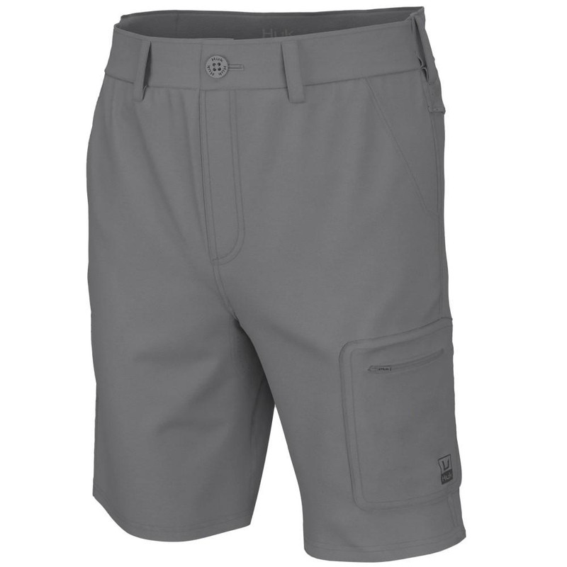 HUK Next Level 10.5" Shorts, Overcast Grey - H2000171-032-XXL