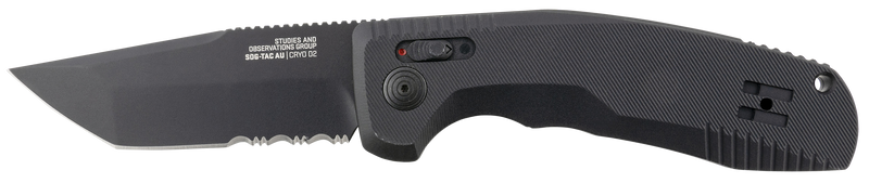 SOG SOG-TAC Auto Folding Knife, Black - SOG15380457