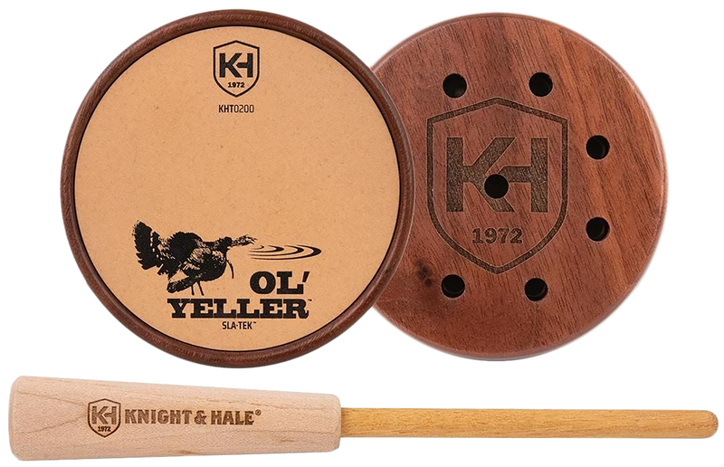 Knight & Hale Ol' Yeller SLA-TEK Pot Call Turkey Walnut/Yellowheart - KHT0200