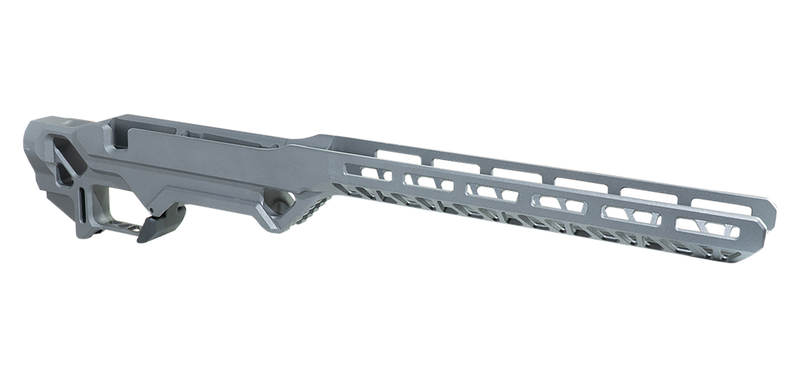 Timber Creek Outdoor Enforcer Rifle Chassis, Tungsten Aluminum, Rem700 Action Right - ERCR7SAT