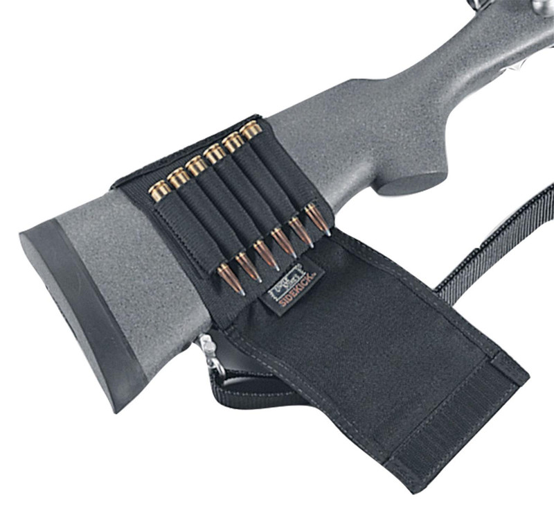 Uncle Mike's Plain Black Cartridge Holder Rifle Buttstock - 88482