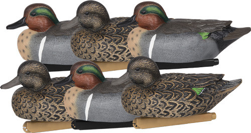 Zink Floater Decoys Green Wing Teal 6 Pack - ZNK-ZNKDY321