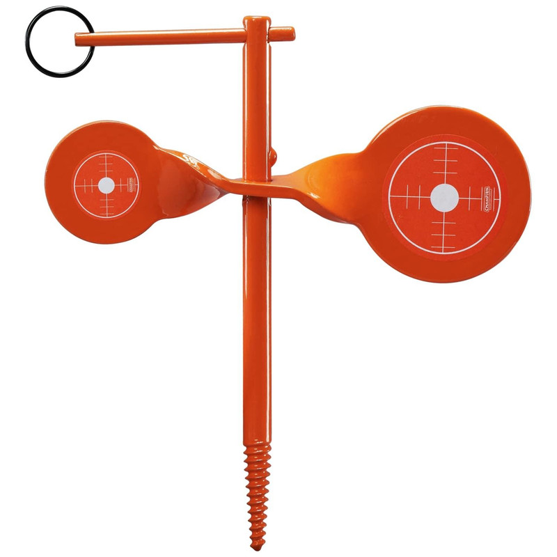 Champion Rimfire Screw-In Double Gong Spinner Target Steel Orange - 40879