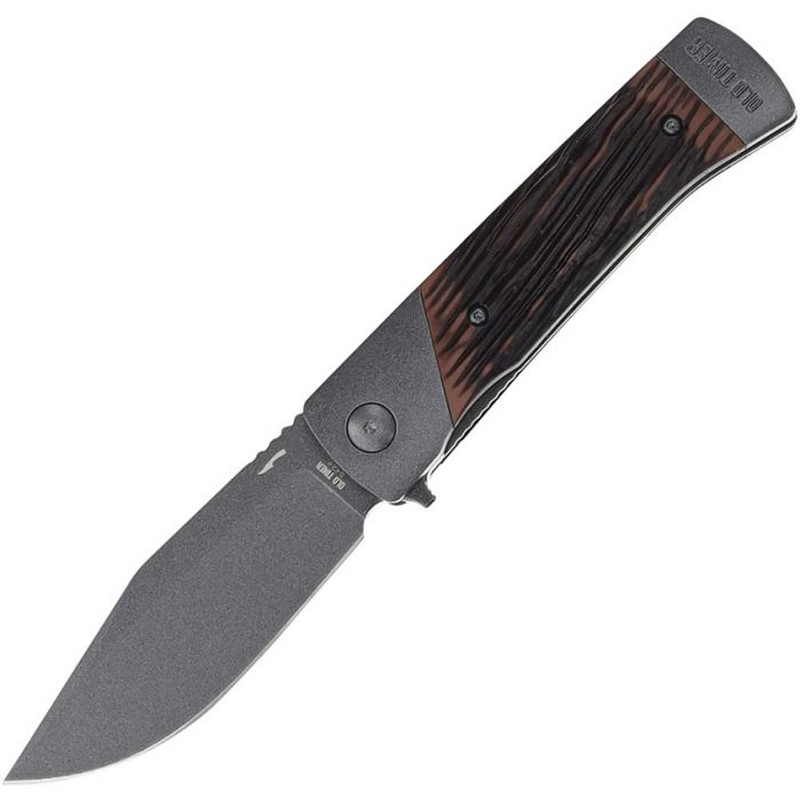Old Timer Frontier Manual Folding Knife 3-3/4" Clip Point Blade Rosewood - 1203147