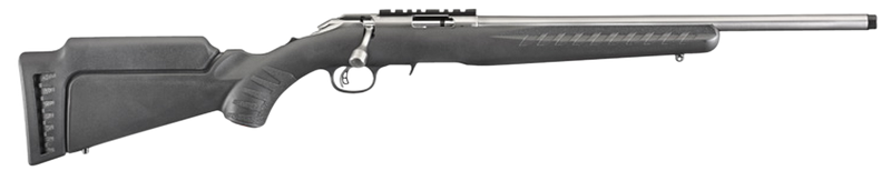 Ruger American Rimfire 22 WMR 18" 9+1 Bolt-Action Rifle, Stainless/Black - 8352