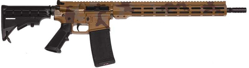 Great Lakes Firearms AR-15 Mission .223 Wylde 16" 30+1 Rifle, Sahara Camo - GL15223MSAH