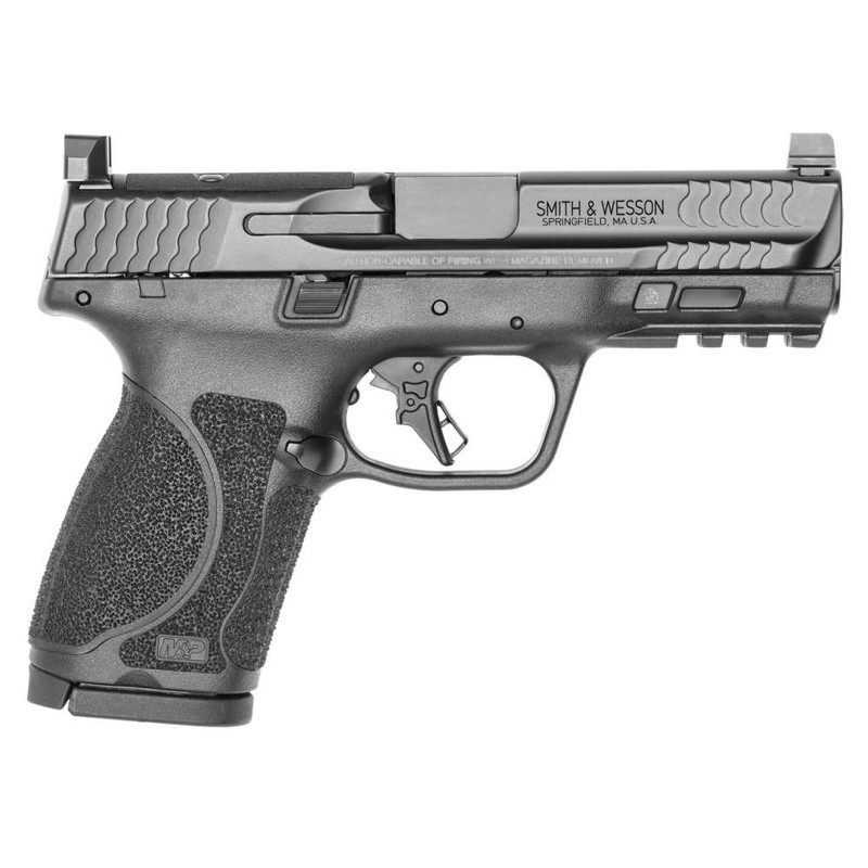 Smith & Wesson M&P9 M2.0 Compact 9mm 4" 15rd Pistol, Black Armornite - 13616U