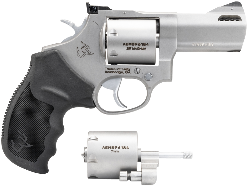 Taurus 692 .357 Magnum/38 Special/9mm 3" 7rd Revolver, Matte Stainless - 2-692039