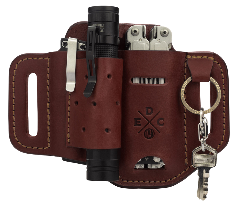 1791 Gunleather EDC Easy Slide Heavy Duty OWB Holster Large Chestnut - HDESLFCHNA