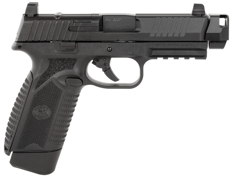 FN 545 MRD Comp 45 ACP 4.43" 15rd Pistol, Black - 66-102135