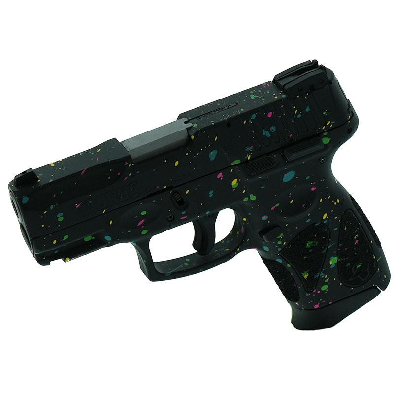 Taurus G2C 9mm 3.2" 12rd Handgun, Multi-Color Paint Splatter - 1-G2C931-12