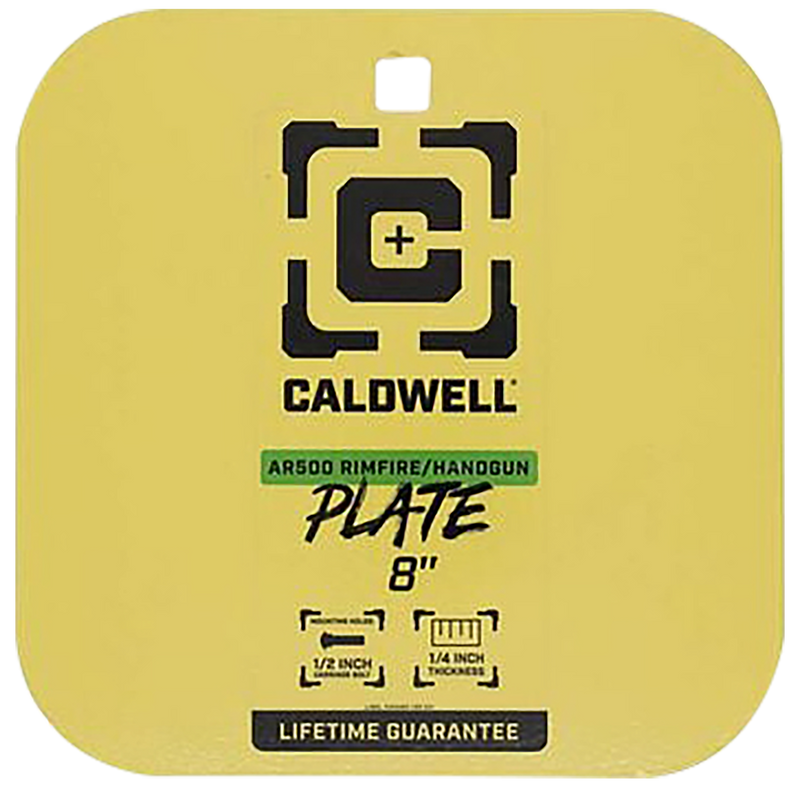 Caldwell AR500 8" Rimfire/Handgun Gong Target, Yellow - 4002878
