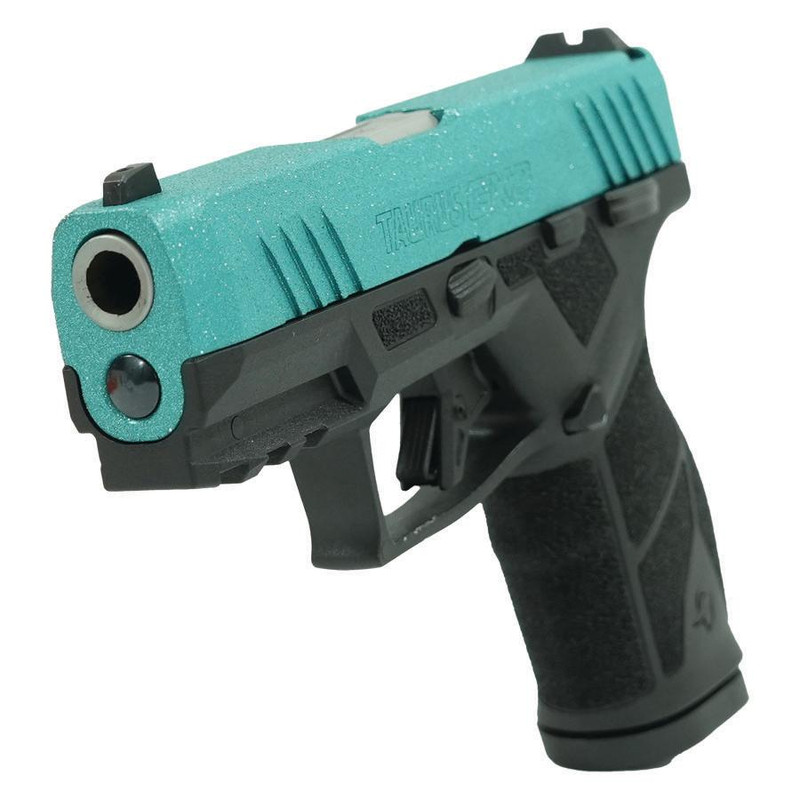Taurus GX2 9mm Luger 3.38" 13rd Handgun, Robin's Egg Blue Glitter - 1GX2931TFG