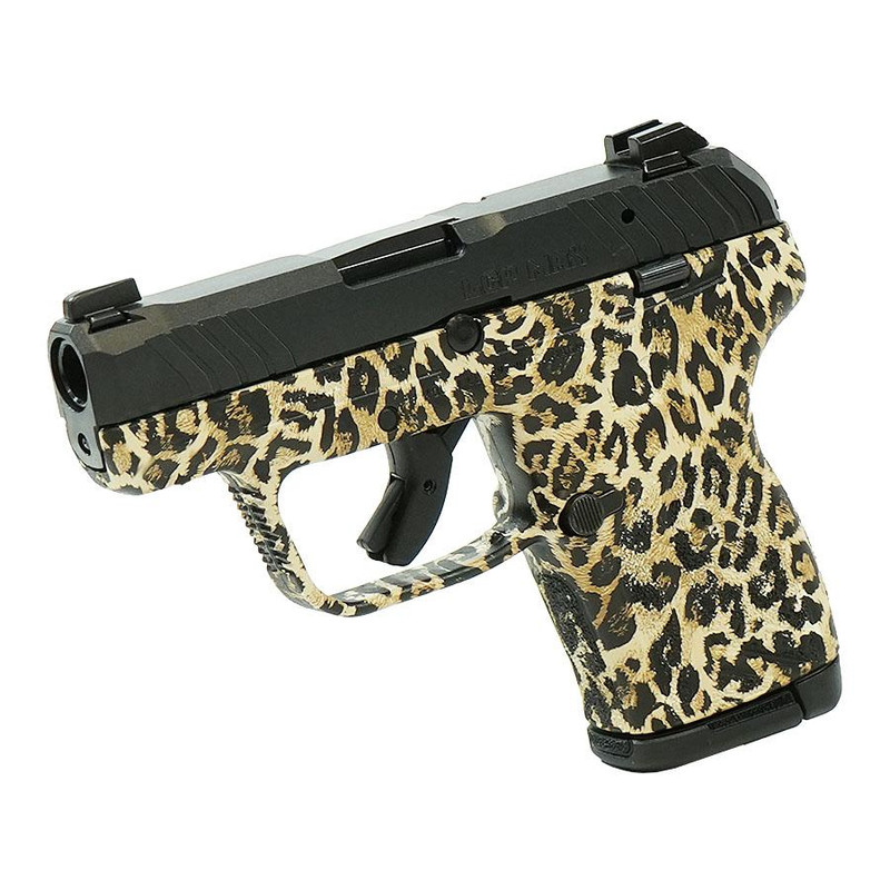 Ruger LCP 380 Max Custom Blue Leopard .380 Auto 10rd Pistol, Blue Leopard - 13716