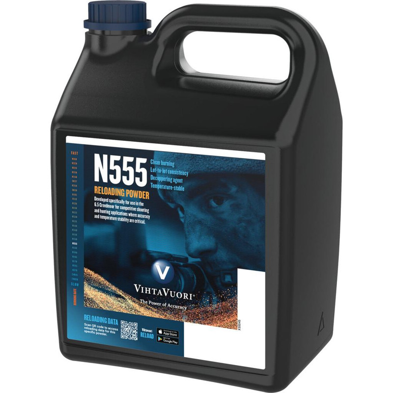 Vihtavuori N555 Rifle Powder 8lbs - T55580