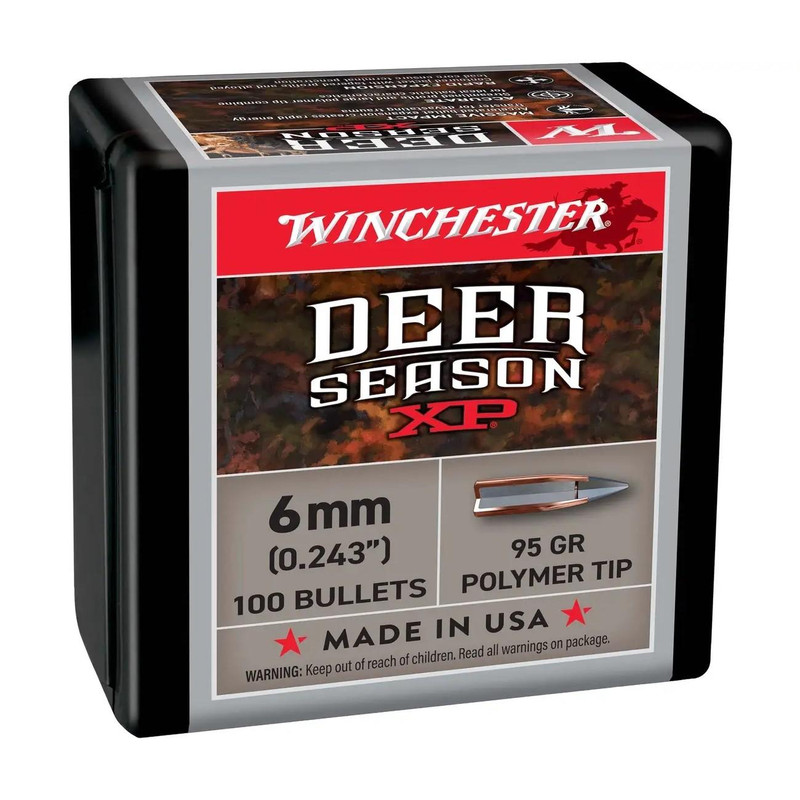 Winchester Deer Season XP Rifle Bullets 6mm 95 gr 100/ct - WB6XP