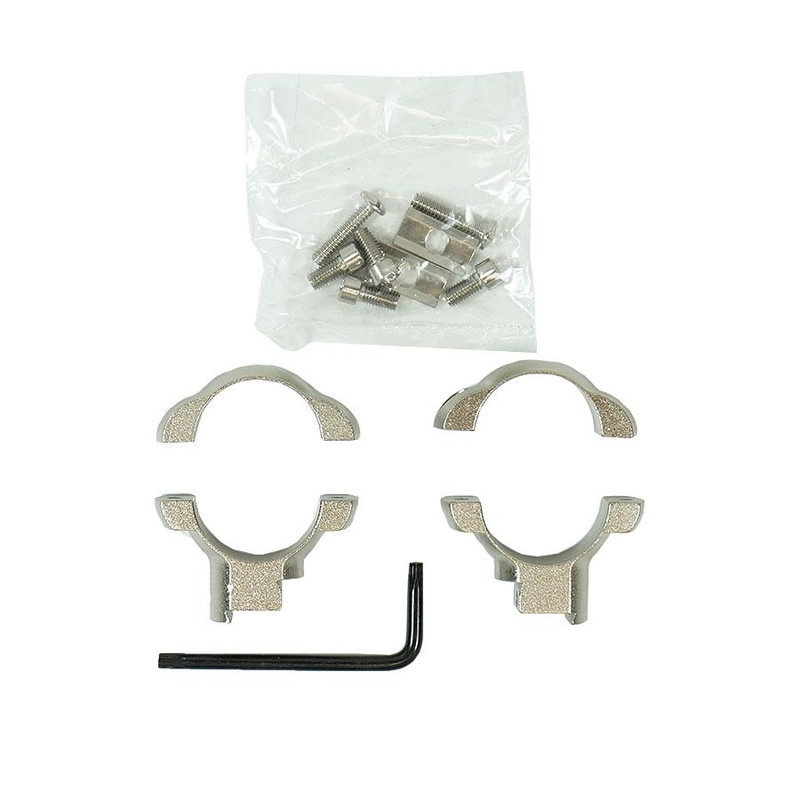 Weaver Grand Slam Ruger Style .22 cal Rimfire Scope Rings 1" High Nickel - 49214