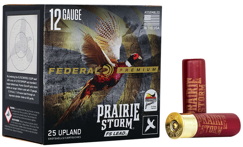 Federal Premium Prairie Storm FS Lead 12 Gauge 3" 1-5/8oz #6 Shot 25 Round Box - PFX129FS6