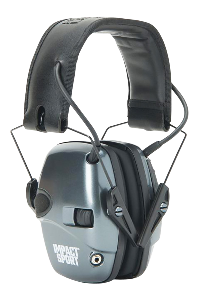 Howard Leight Impact Sport Electronic Earmuff, Gray/Black - R02532