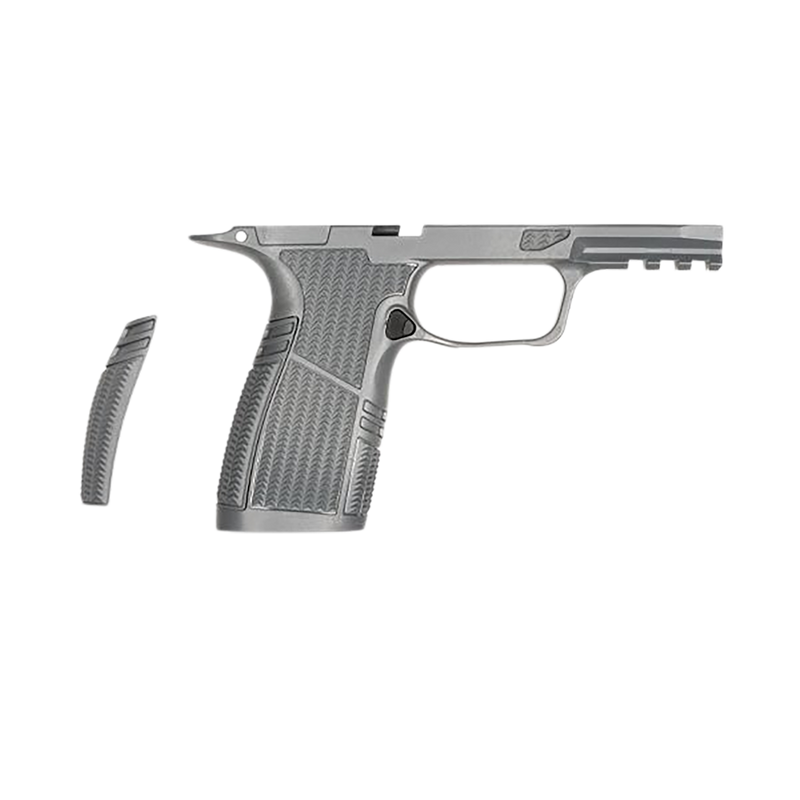 Tyrant CNC P365 Grip Module, Snub Nose Macro, Grey Matte - TDP365GRMMACROGREY