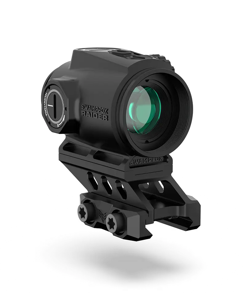 Swampfox Optics Raider Micro Prism 1x20 6 MOA Green Dot, Black - RMPS120G6