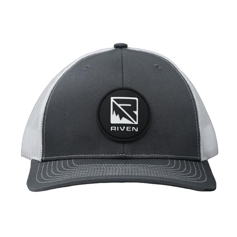 Riven Logo Patch Hat Grey/White - 65011