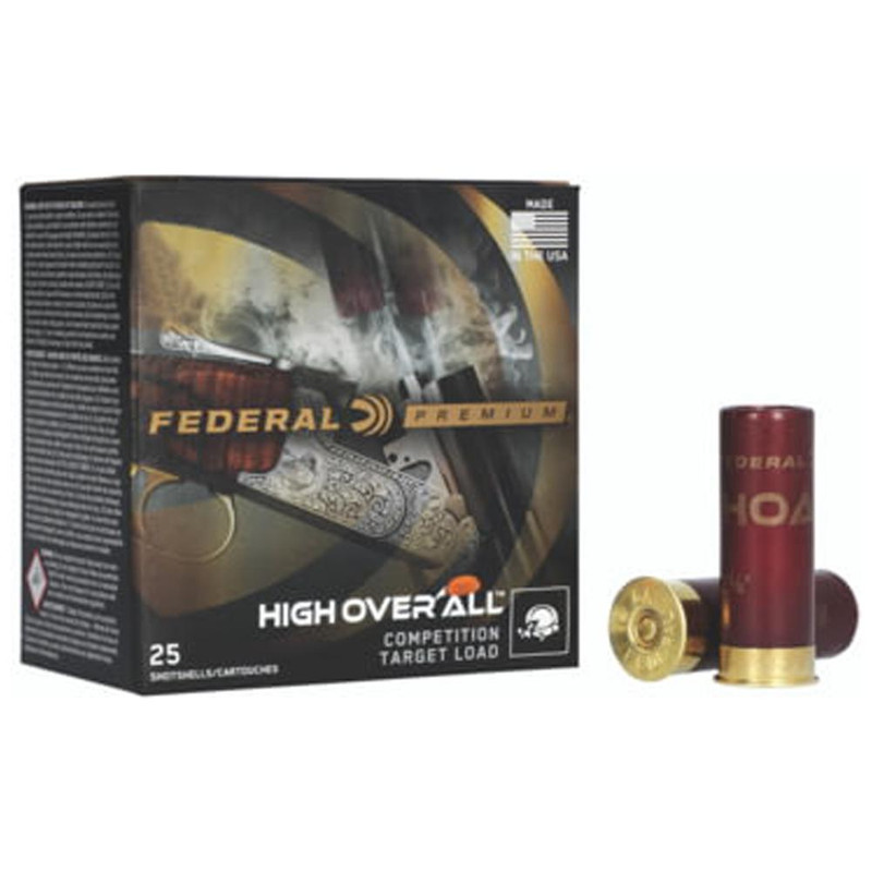 Federal Premium High Over All Plastic 20 Gauge 2.75" 7/8oz #7.5 Shot 25 Round Box - HOA2075