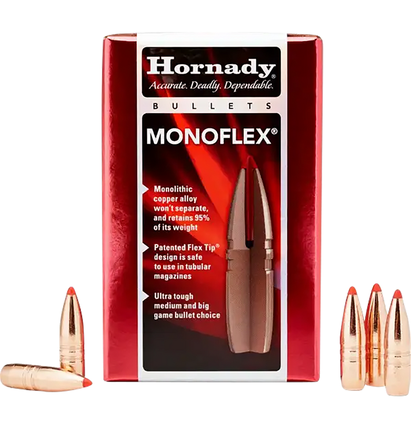 Hornady MonoFlex 45 Caliber .458 250 Grain Reloading Bullets - 45010