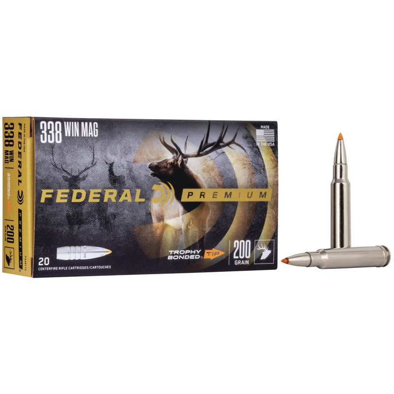 Federal Premium Vital-Shok .338 Win Mag 200 gr Rifle Ammunition, 20rd - P338TT2