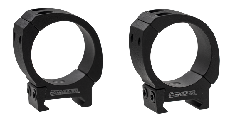 Wheeler Sporter Bi-Weaver Style Picatinny Scope Rings 1" High, Black - 1133749
