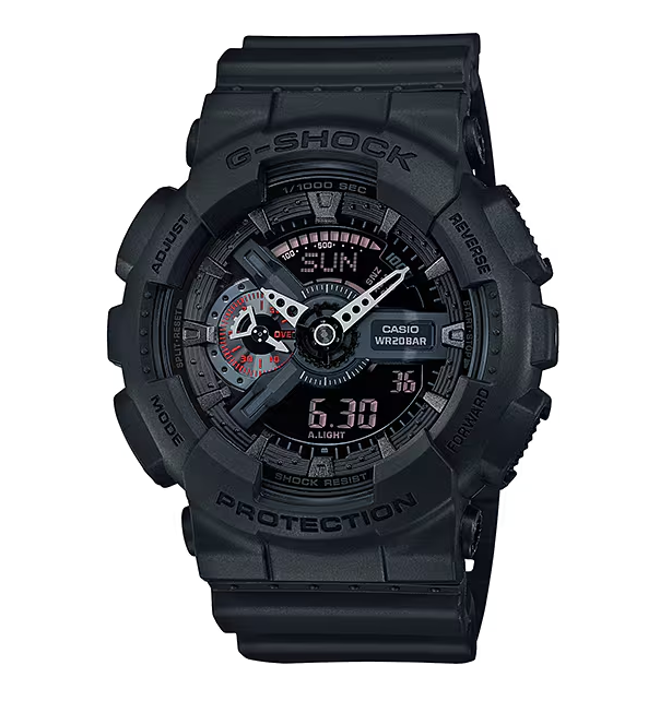 G-Shock GA110MB1ACR Military Analog Digital Watch, Black - GA110MB1ACR
