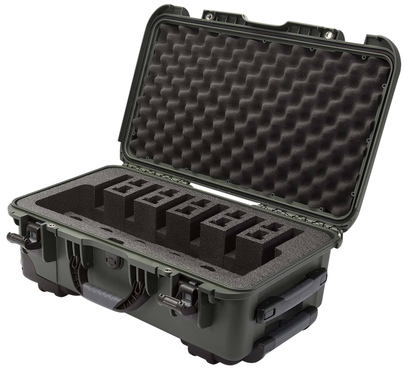 Nanuk 935 6-Up Pistol Case, Olive - 9356UP6