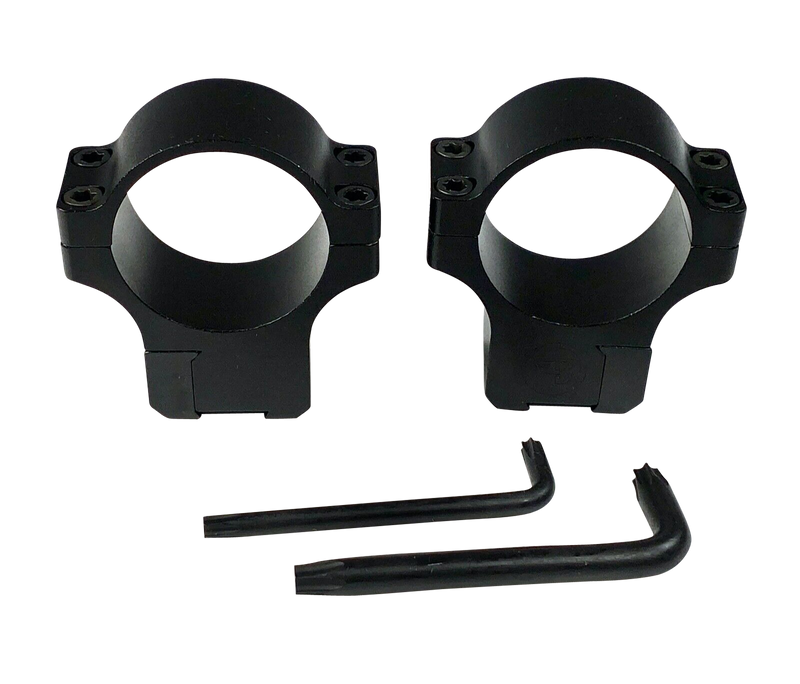 CZ 457/455 30mm Scope Rings, 11mm Dovetail, Matte Black - 40087