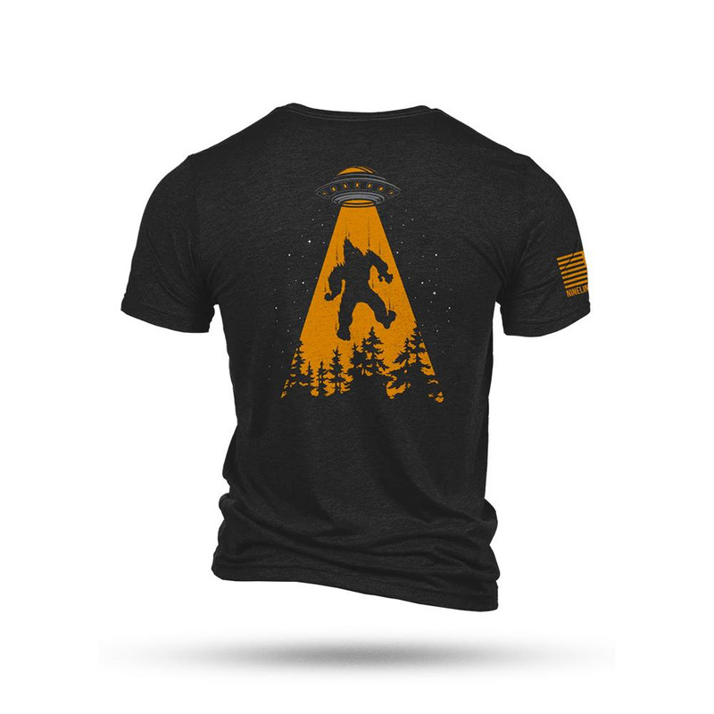 Nine Line Apparel UFO Squatch Triblend T-Shirt, Black - UFOSQUATCH-TSTRI-BLACK-S