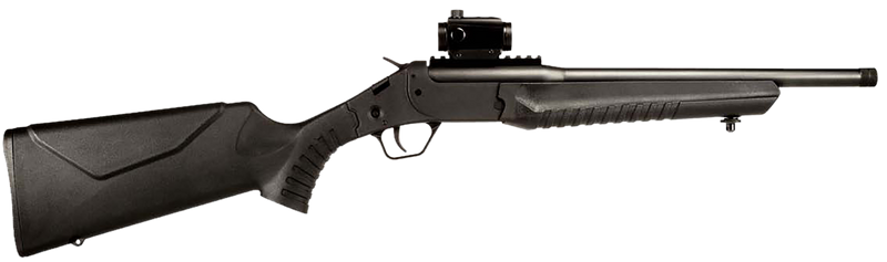 Rossi LWC .300 Blackout 16.5" 1rd Break-Action Rifle, Black with Red Dot - LWC300B-BKRD