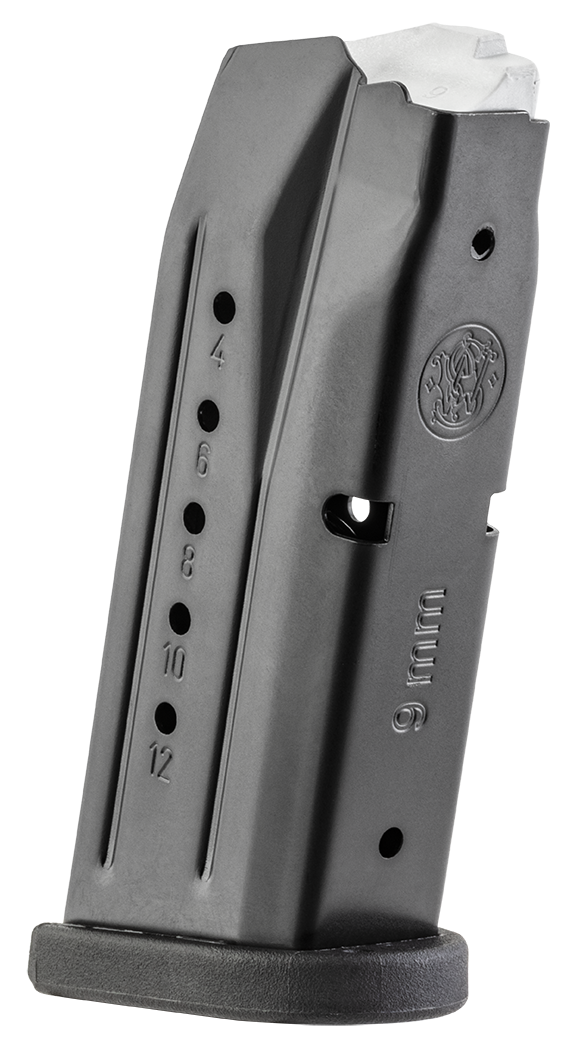 Smith & Wesson M&P Compact 9mm Luger 12rd Magazine, Blued Steel - 194540000