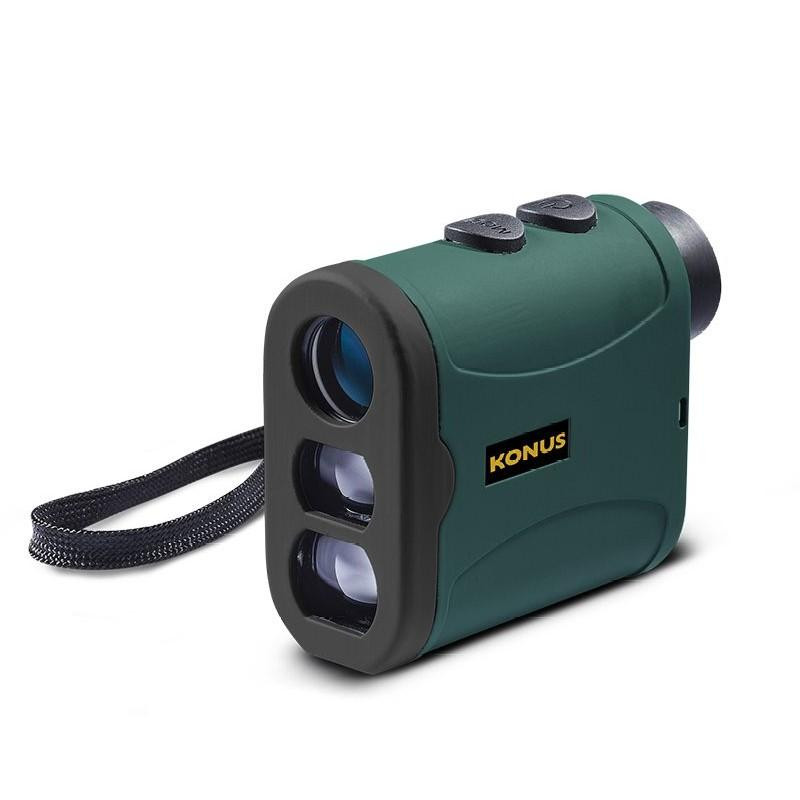 Konus EVO-1200 6x25 Laser Rangefinder, Black/Green - 7317