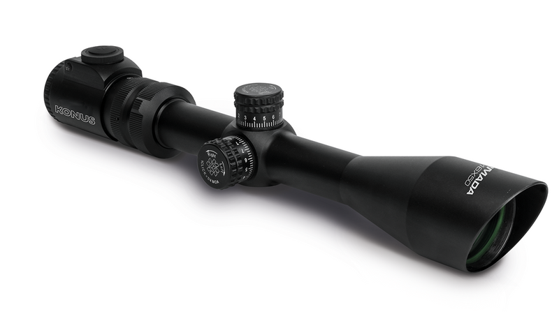 Konus Armada 4x-16x50mm 30mm SFP Rifle Scope, German #4 Dual Illumination, Black - 7165