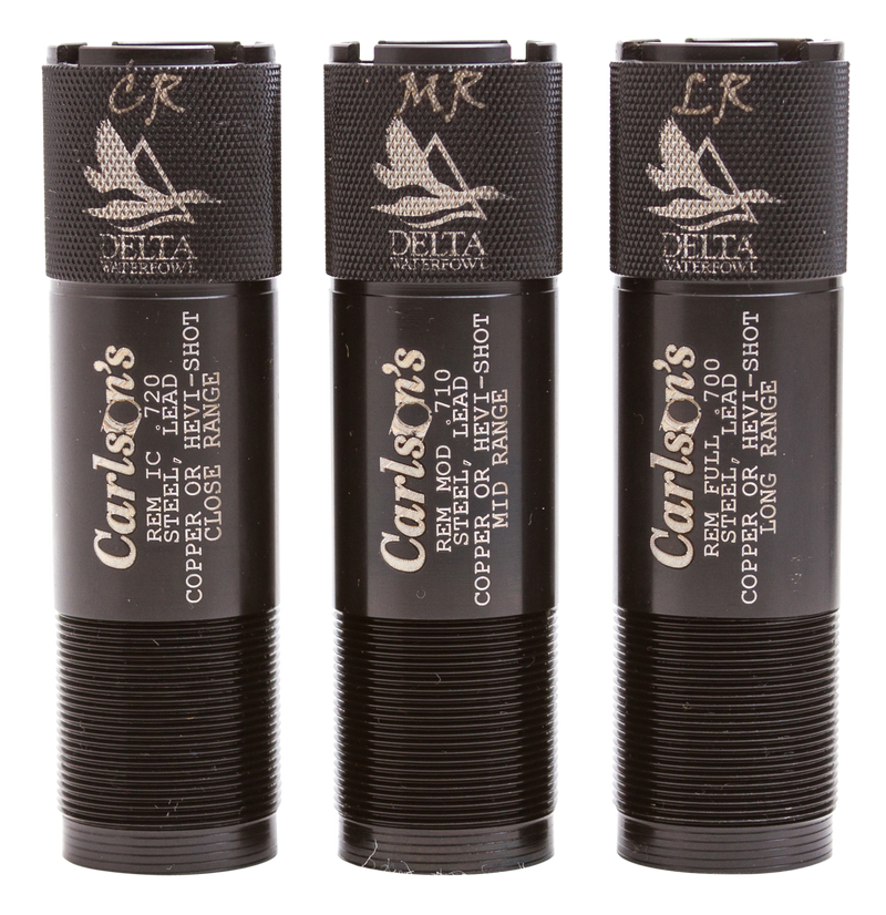 Carlson's Delta Waterfowl Choke Tubes, 12 Gauge Rem Choke, Black - 07269